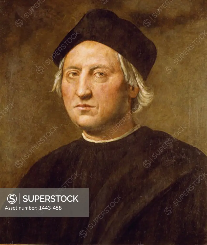 Christopher Columbus 1520 Ridolfo Ghirlandaio (1483-1561 Italian) Museo Navale, Genova-Pegli, Italy