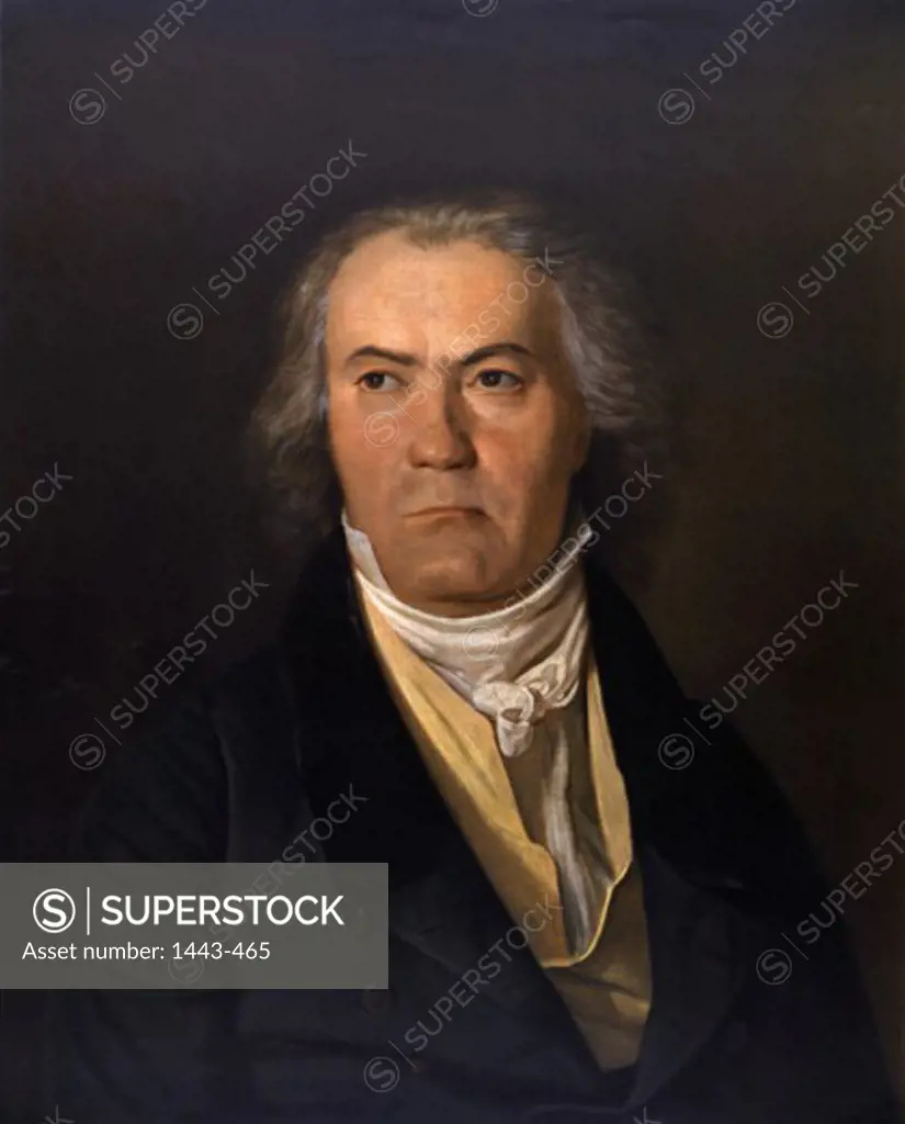 Beethoven  1823 Ferdinand Georg Waldmuller (1793-1865 Austrian) Oil on canvas Breitkopf & Haertel Archive, Leipzig, Germany