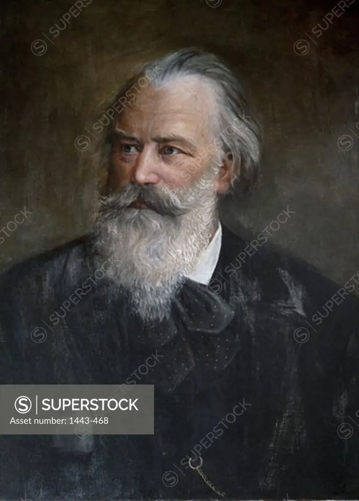 Portrait of Johannes Brahms  1890 Olga Miller  Kammerhofmuseum, Gmunden, Austria