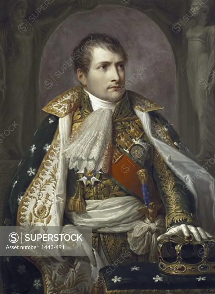 Napoleon as King of Italy  1807 Andrea Appiani I (1754-1817 Italian) Oil on canvas Kunsthistorisches Museum, Vienna, Austria