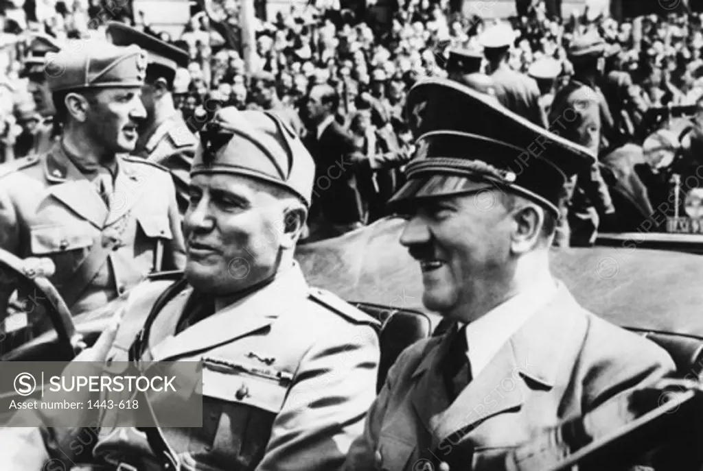 Benito Mussolini and Adolf Hitler, Munich, Germany, June 18, 1940
