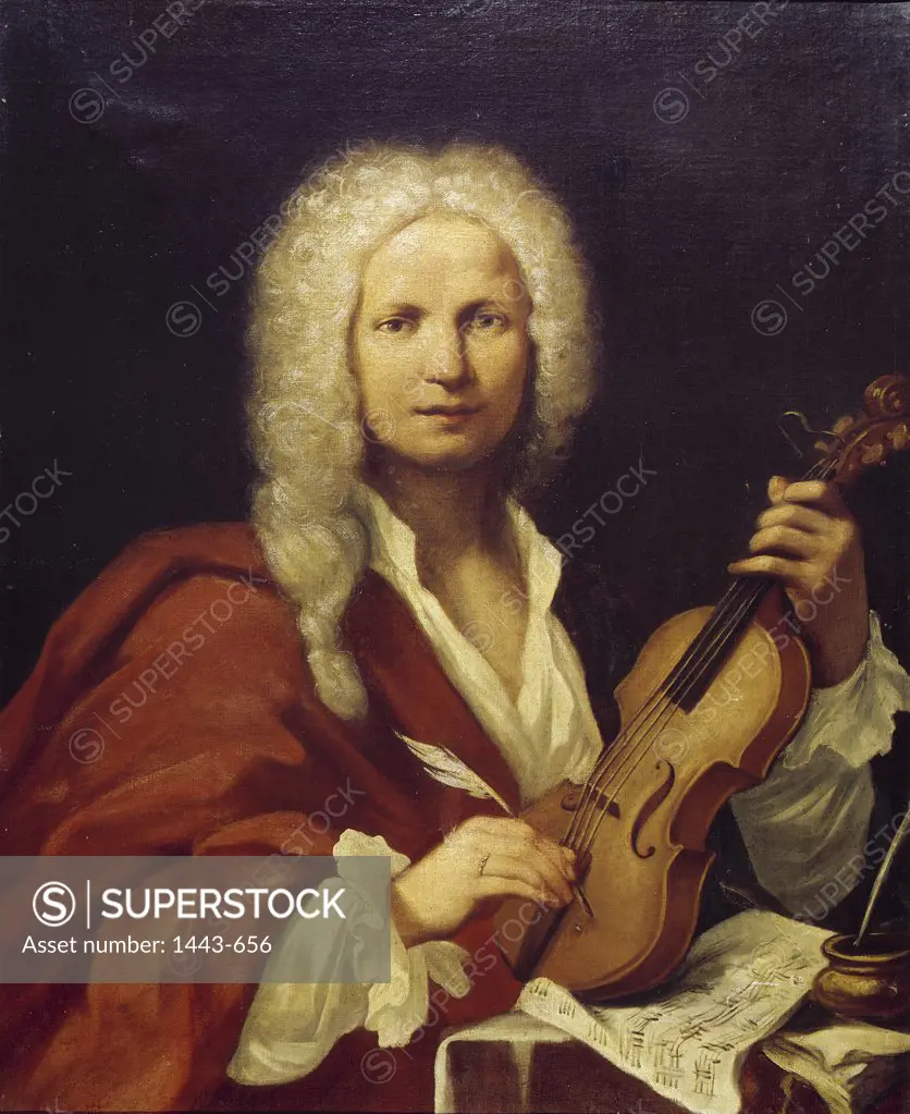 Antonio Vivaldi 1723 Francois Morellon La Cave (active 18th C. French)  Museum of Music, Bologna, Italy 