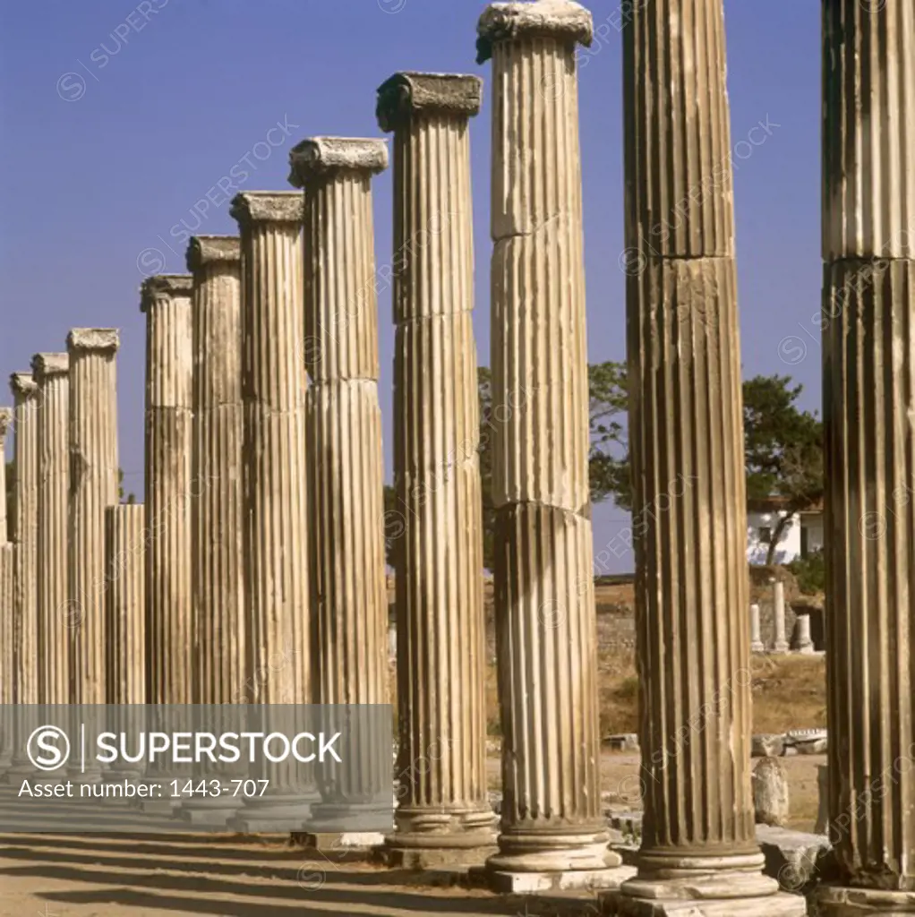 Columns in a row, Asklepieion, Bergama, Turkey