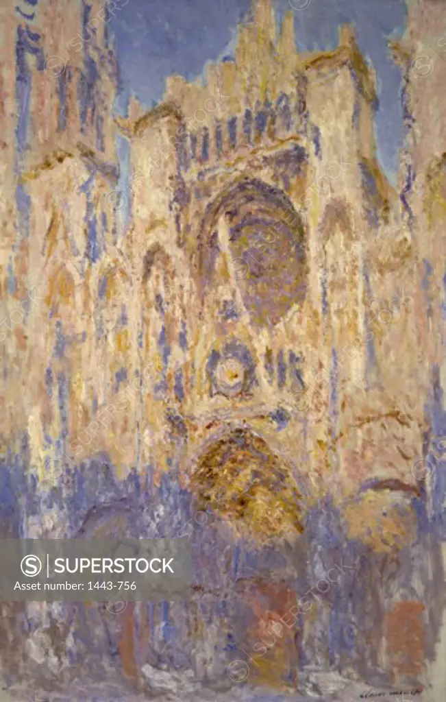 Rouen Cathedral in the Afternoon Sun 1892 Claude Monet (1840-1926 French)  Oil on canvas Musee Marmottan, Paris, France