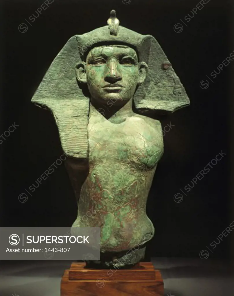 Amenemhet III, Egyptian Pharaoh (1843-1798 BCE) 19th Century Artist Unknown  Copper alloy Private Collection