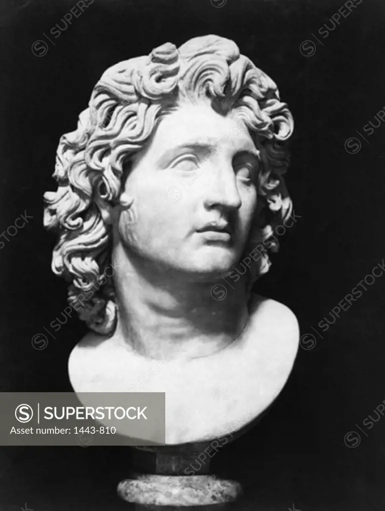Alexander the Great Portrait Bust Artist Unknown  Marble Museo Capitolino, Rome, Italy