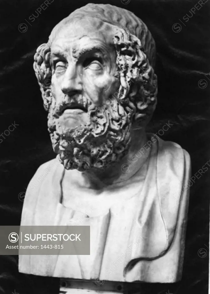Bust of Homer  Artist Unknown  Marble Museo Archeologico Nazionale, Naples, Italy 