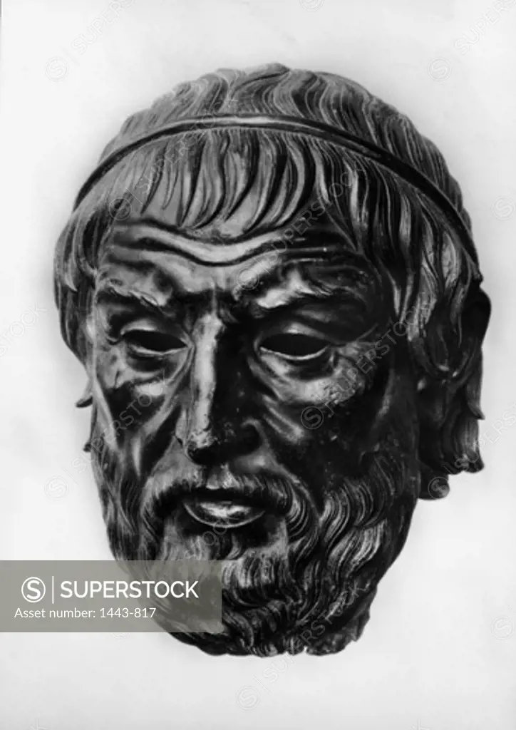Sophocles (ca. 496-406 BCE), Greek Poet  Artist Unknown Bronze British Museum, London, England