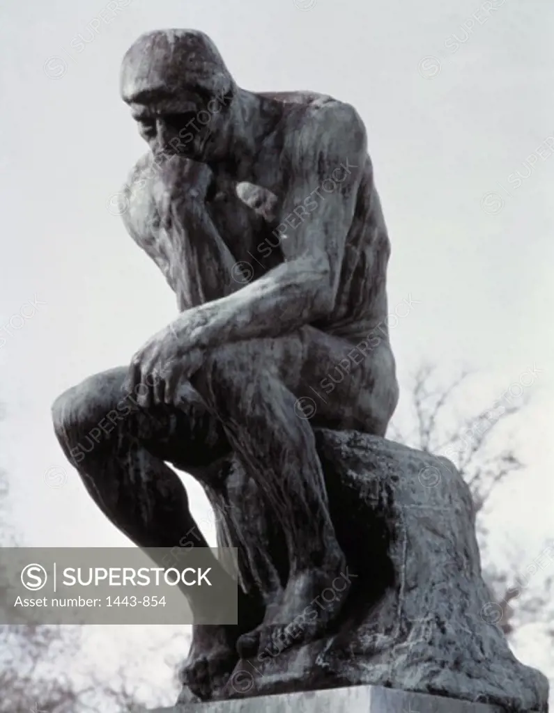 The Thinker   1879-1900 Auguste Rodin (1840-1917 French) Bronze Place du Pantheon, Paris, France