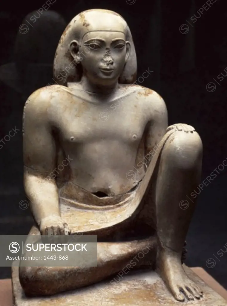 Statue of the Cortier Bes  664-610 BCE Egyptian Art  Limestone Museu Calouste Gulbenkian, Lisbon, Portugal