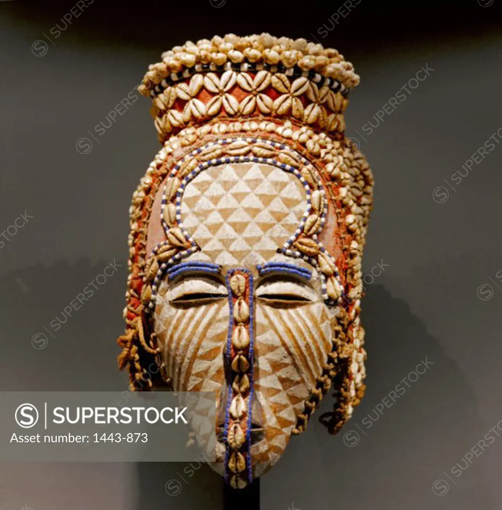 Ngaady a Mwaash Mask-Kuba, Zaire  African Art  Wood & beads Private Collection, Geneva, Switzerland