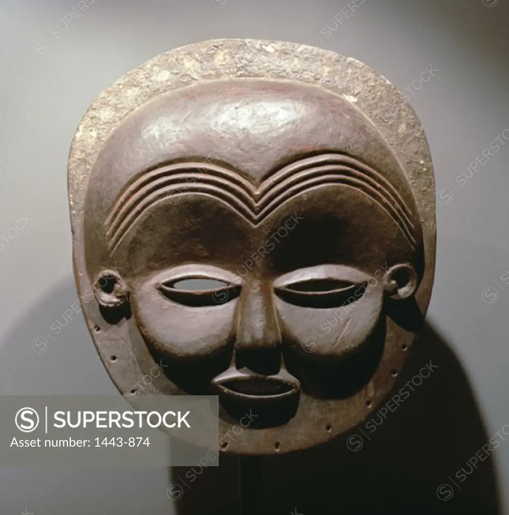 Sachihongo Mask-Mbunda, Zambia African Art  Wood Private Collection, Geneva, Switzerland