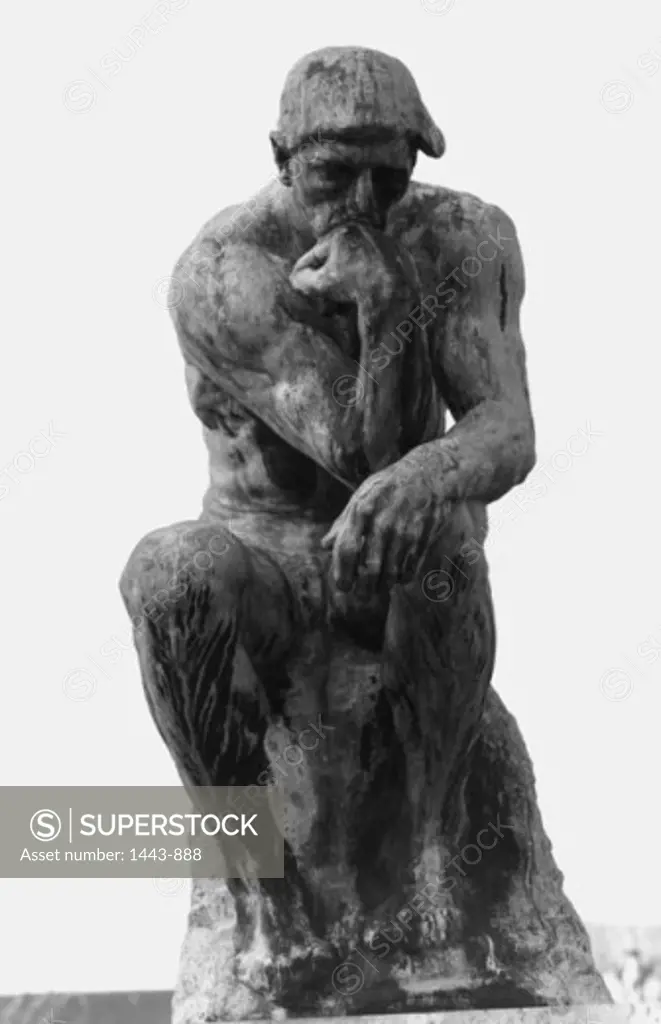 The Thinker   1906 Auguste Rodin (1840-1917 French)  Bronze Musee Rodin, Paris, France