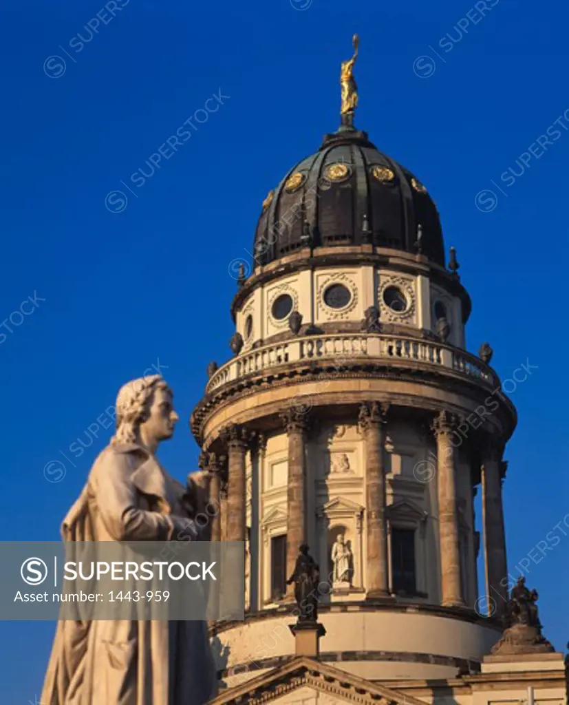 Friedrich Schiller Statue Deutscher Dom Berlin Germany