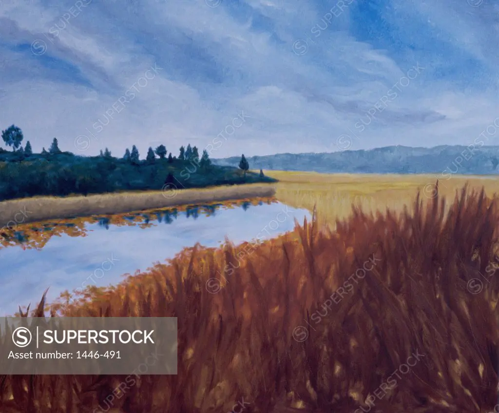 Autumn Landscape 2006 Erik Slutsky (20th C. Canadian) Oil on Canvas