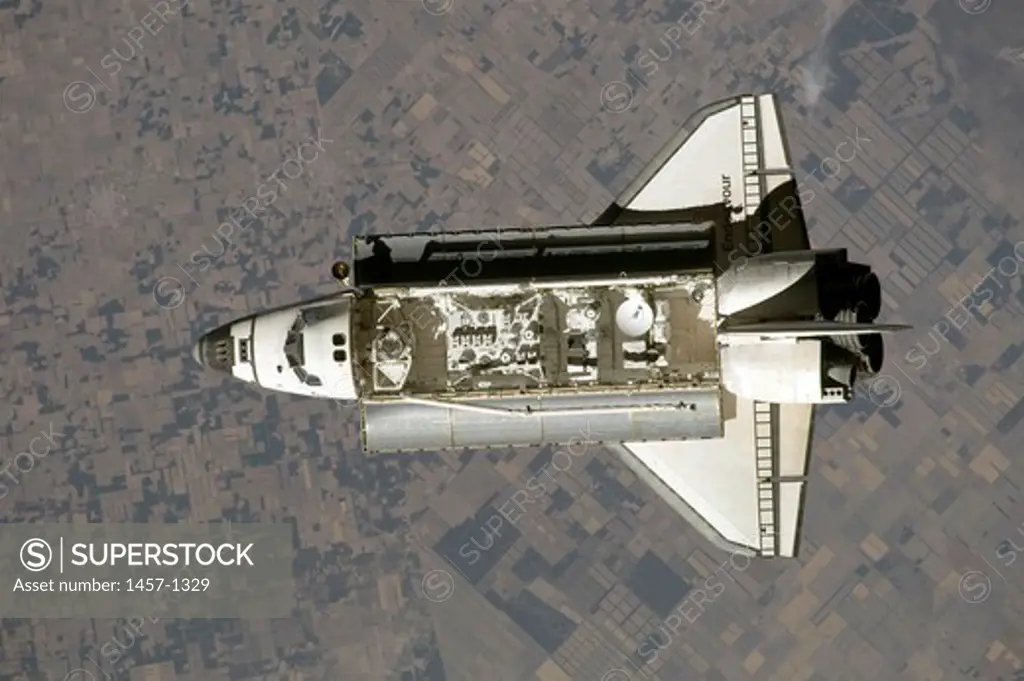 The Space Shuttle Endeavour prior to docking with the International Space Station.