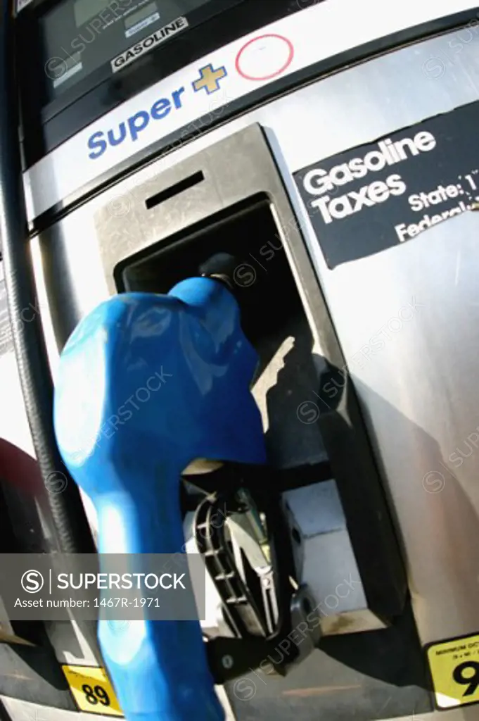 Close-up of a gas pump