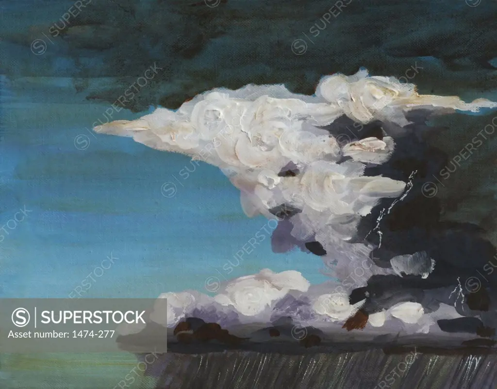 Sky Portrait, Thunderstorm  John Newcomb, Acrylic, 2007
