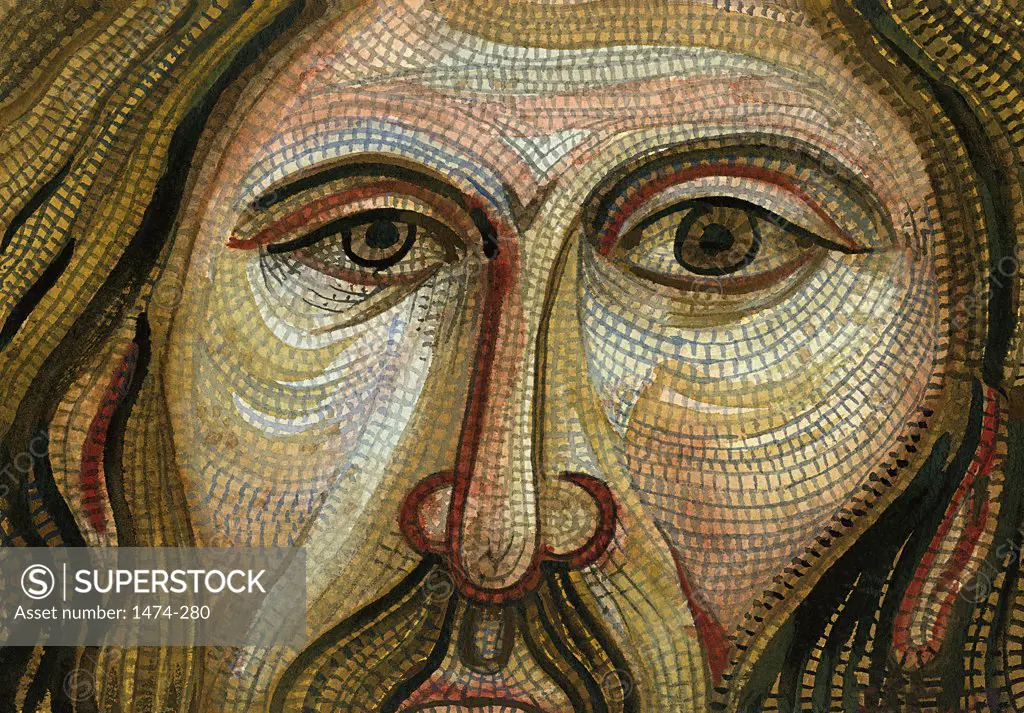 Byzantine Mosaic, Palermo  John Newcomb, Watercolor, 2007