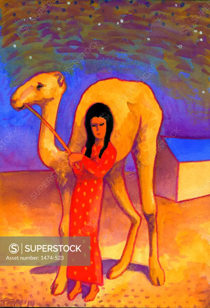 Desert Song, Dubai  John Newcomb, Watercolor, 2014