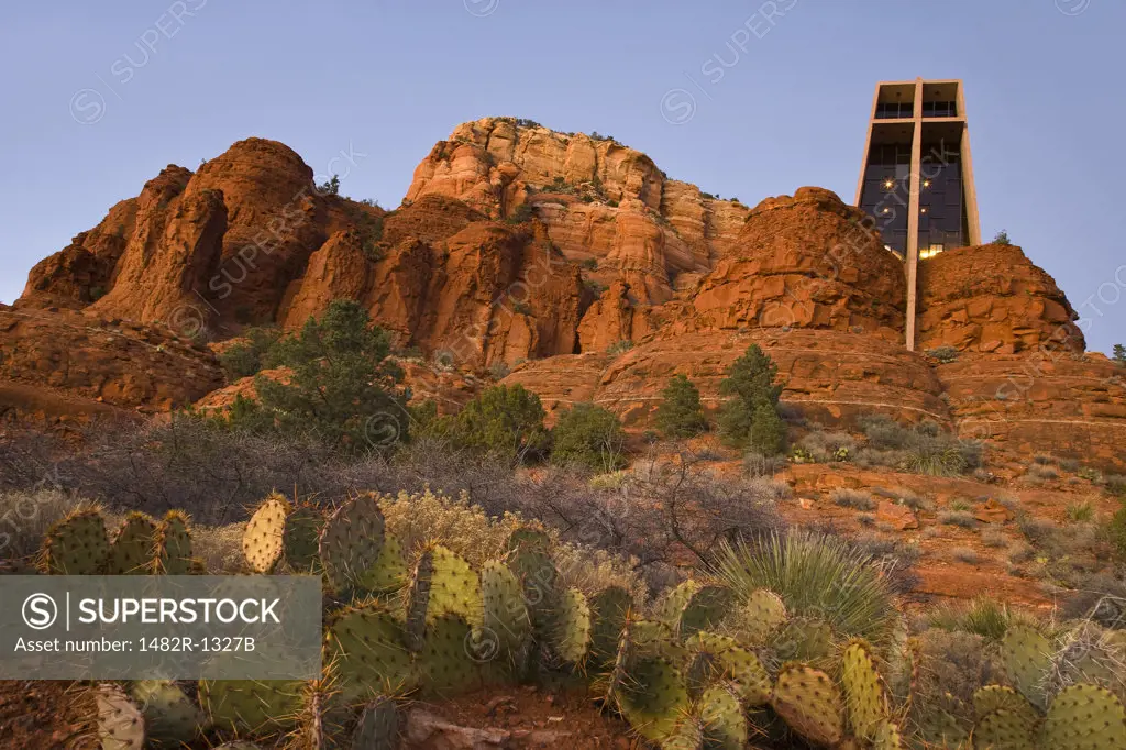 Chapel on a rock formation, Chapel Of The Holy Cross, Sedona, Arizona, USA