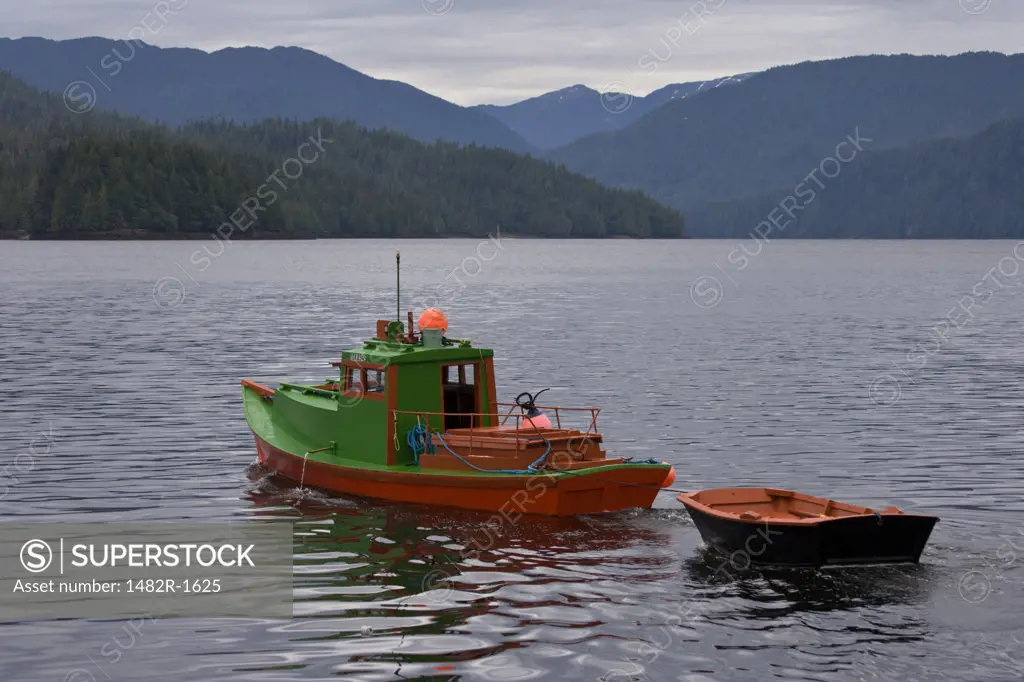 Boats in the sea, Prince Rupert, British Columbia, Canada