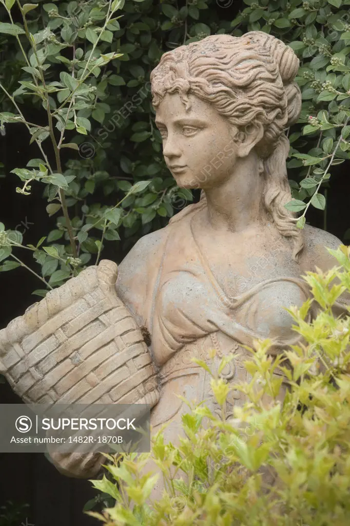 Statue in a garden, Oregon Garden, Silverton, Oregon, USA