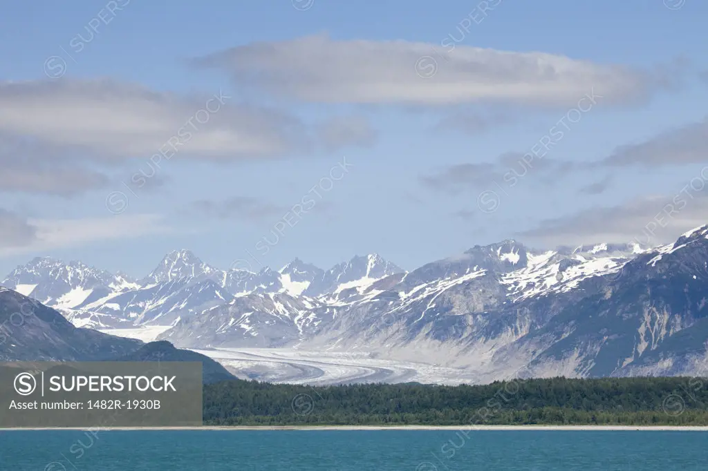 Glacier at the seaside, Fairweather Range, Glacier Bay National Park, Alaska, USA