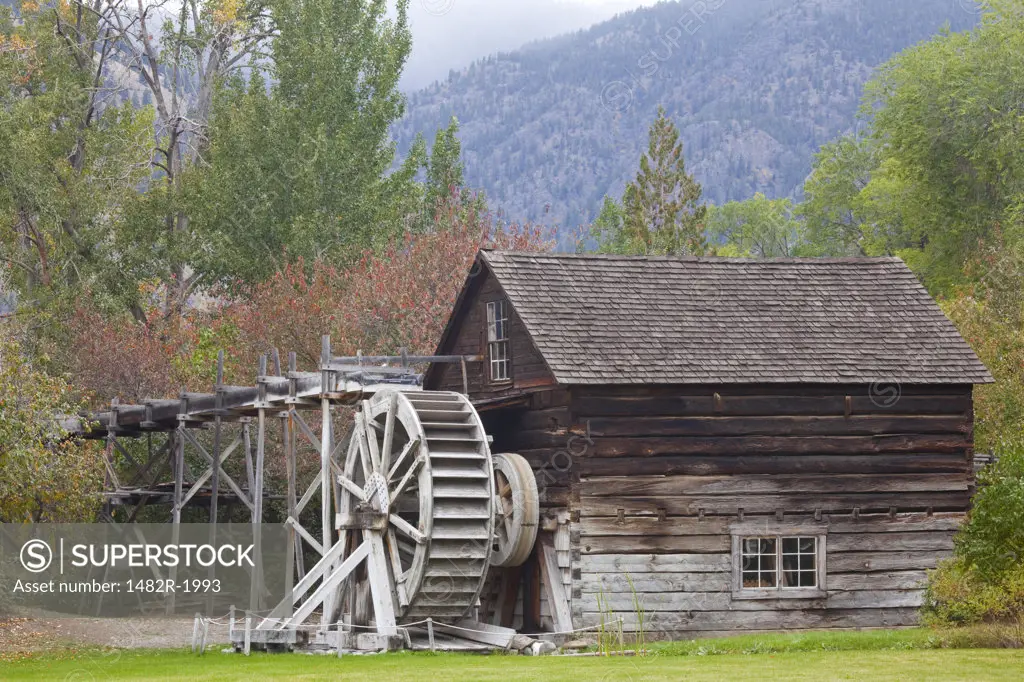 Ruins of a grist mill, Keremeos, British Columbia, Canada