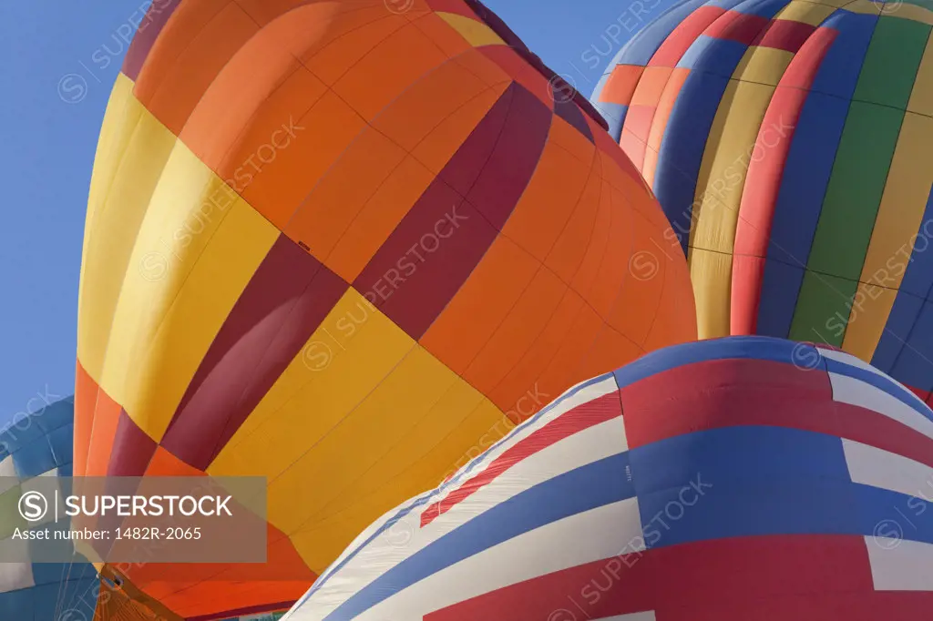 Close-up of hot air balloons, Page, Arizona, USA