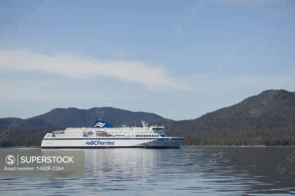 BC Ferry in the ocean, British Columbia, Canada