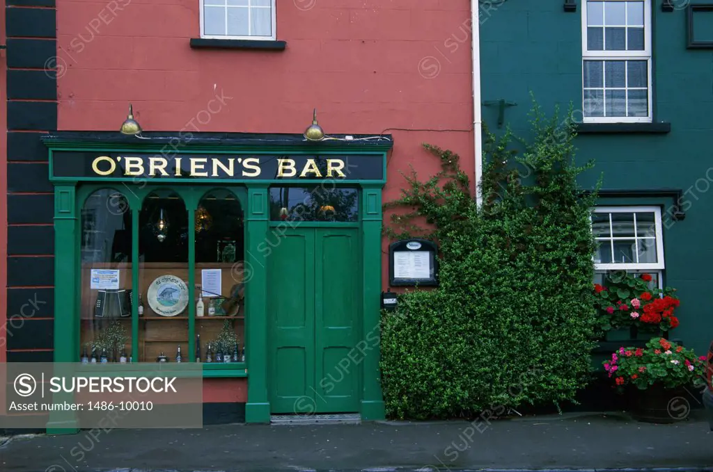 Facade of a bar, Ballyvaughan, Ireland