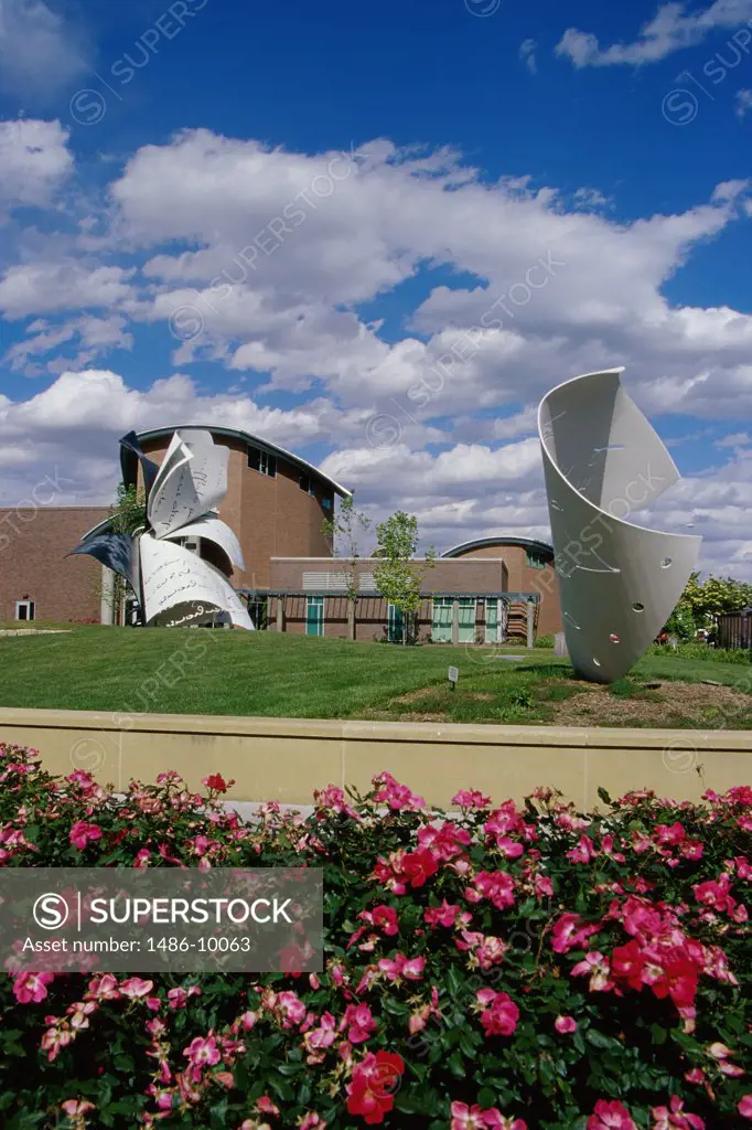 Park in front of a building, Van Brunt Visitors Center, University of Nebraska-Lincoln, Lincoln, Nebraska, USA