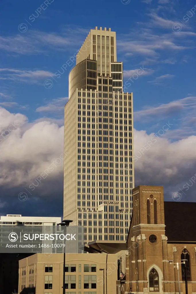 Low angle view of a building, First National Bank, Omaha, Nebraska, USA