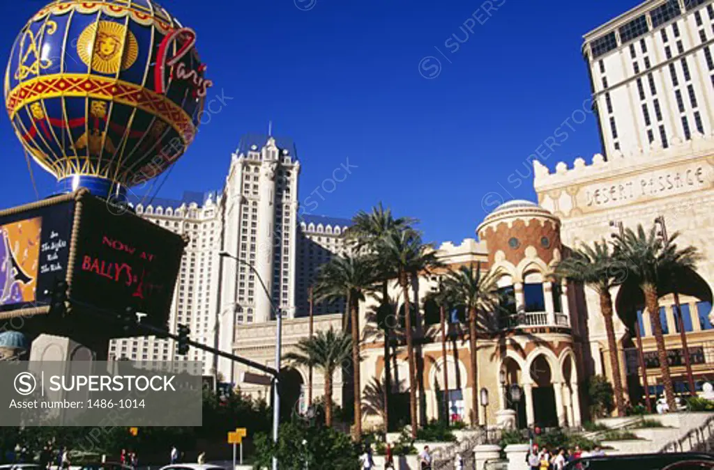 Facade of a hotel, Paris Las Vegas, Las Vegas, Nevada, USA