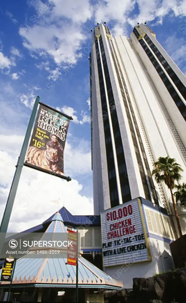Low angle view of a hotel, Tropicana Resort And Casino, Las Vegas, Nevada, USA