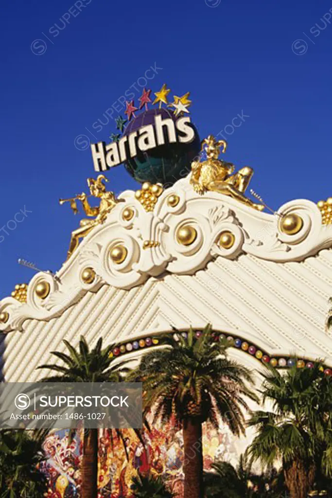 Facade of a hotel, Harrah's Las Vegas, Las Vegas, Nevada, USA