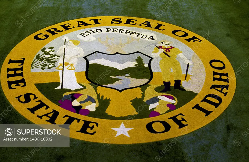 State Seal State Capitol Boise, Idaho, USA