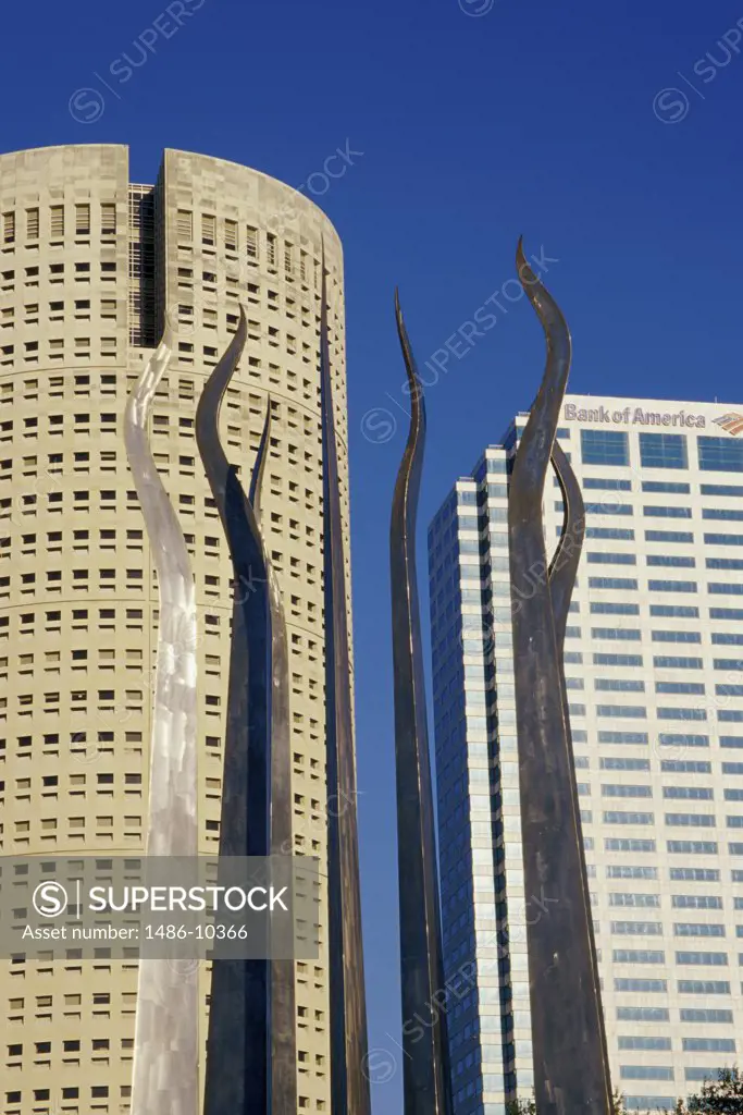 Sticks of Fire Sculpture Henry B. Plant Park Tampa, Florida, USA