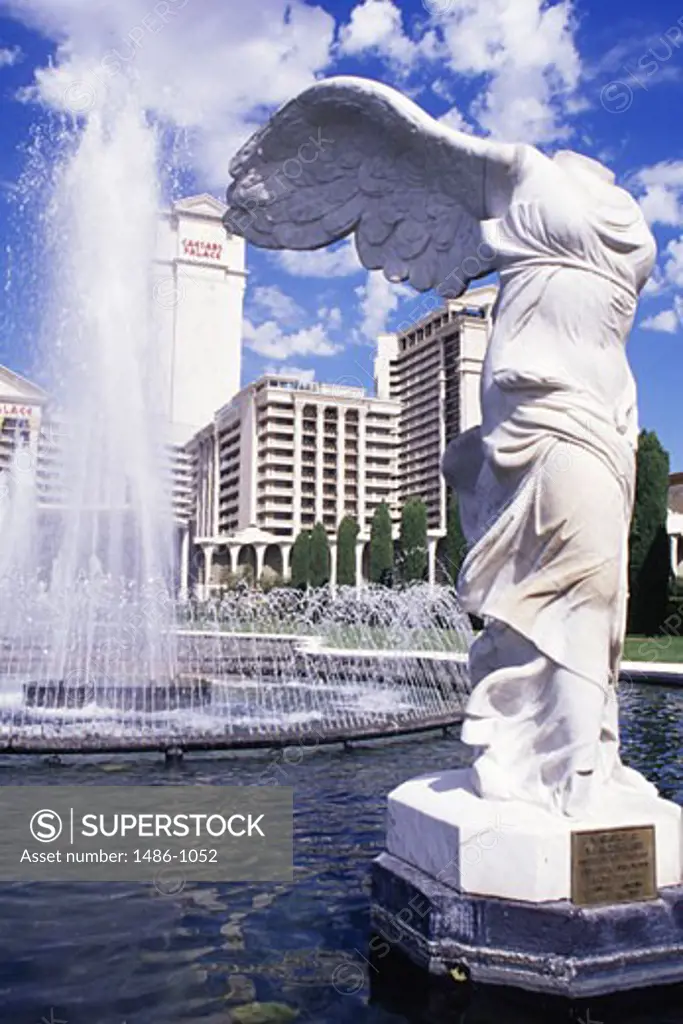 Fountain in front of a hotel, Caesars Palace, Las Vegas, Nevada, USA