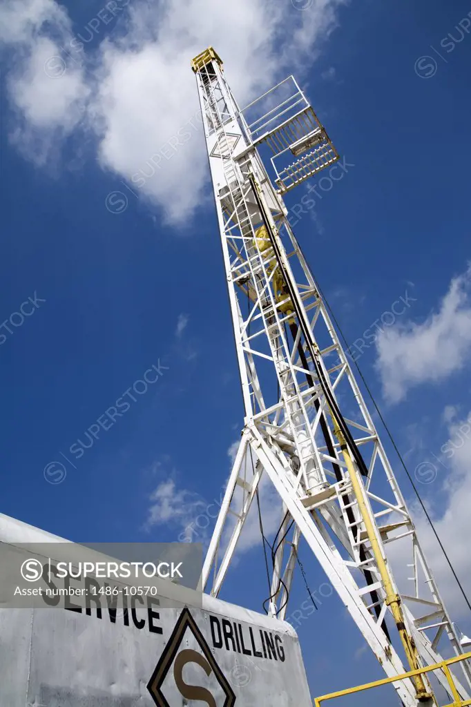 Low angle view of a tower, Devon Energy Oil and Gas Park, Oklahoma History Center, Oklahoma City, Oklahoma, USA