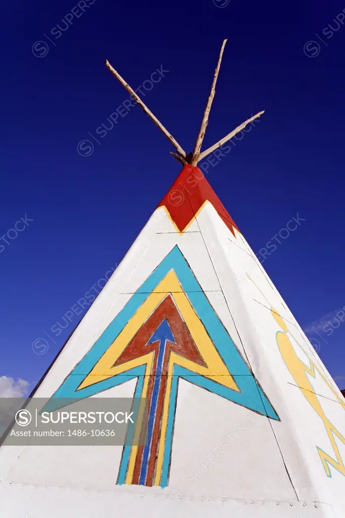 Close-up of a teepee, Painted Desert Indian Center, Route 66, Arizona, USA