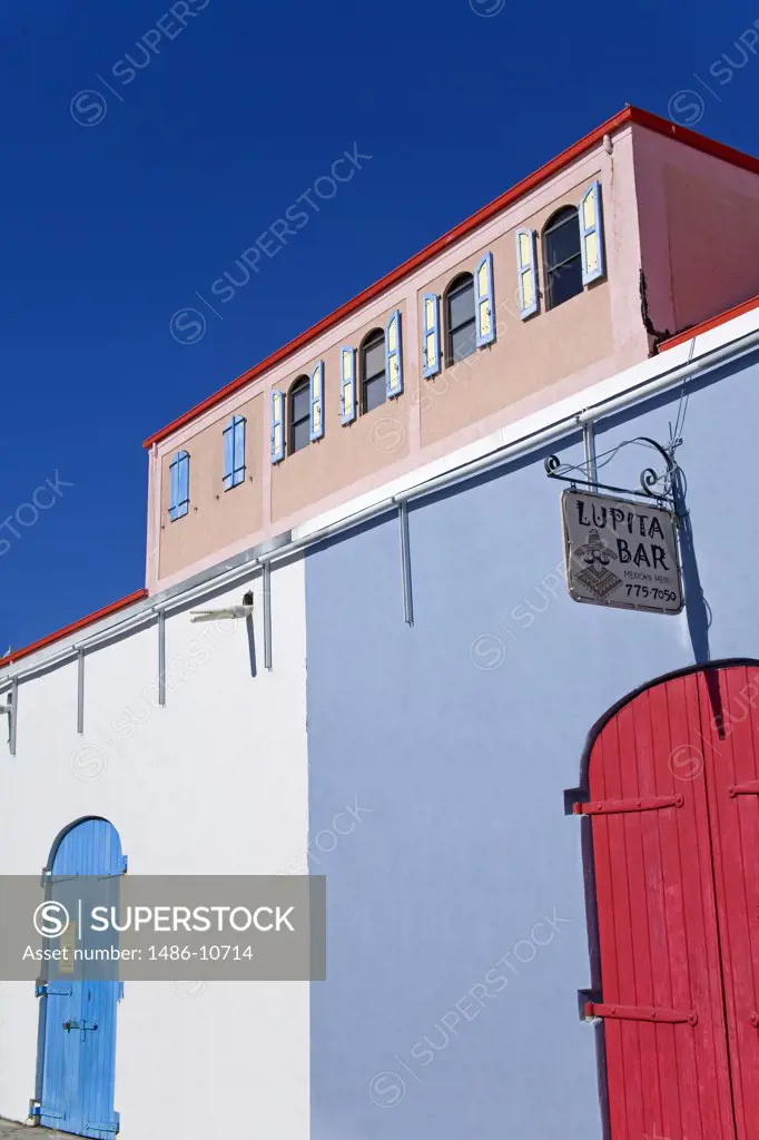 Closed doors of a bar, Charlotte Amalie, St. Thomas, US Virgin Islands