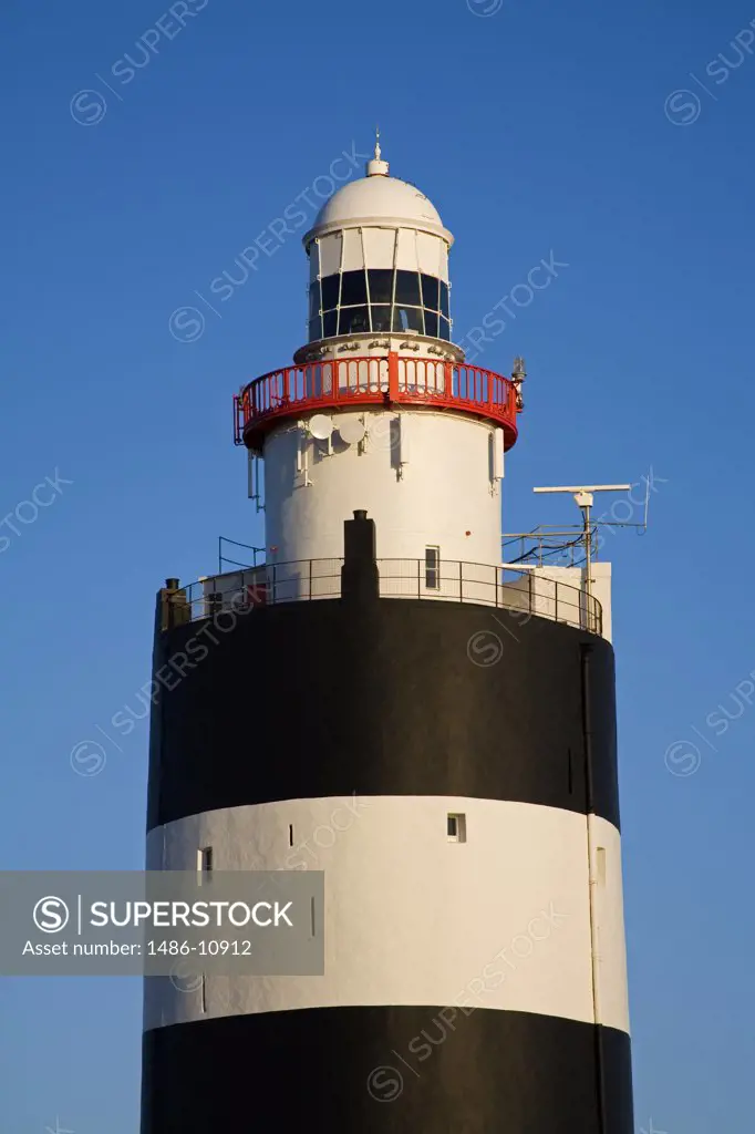Low angle view of a lighthouse, Hook Head Lighthouse, County Wexford, Leinster Province, Ireland