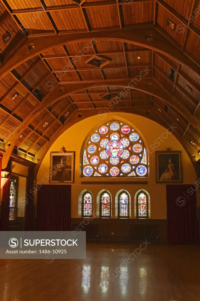 Interior of the Town Hall, Lerwick, Mainland Island, Shetland, Scotland