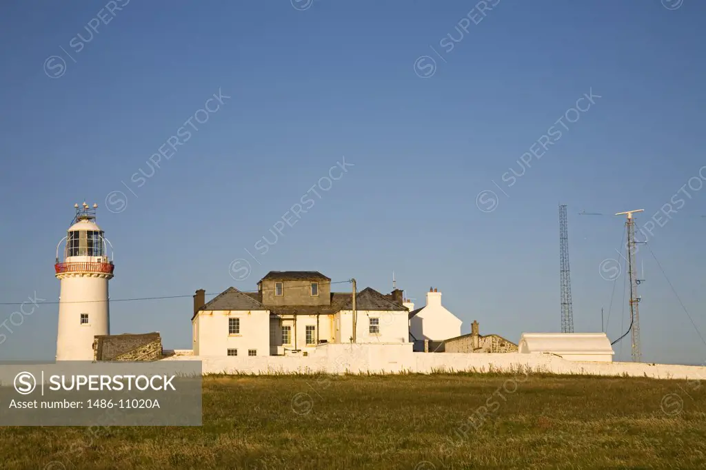 Building near a lighthouse, Loop Head Lighthouse, County Clare, Munster Province, Ireland