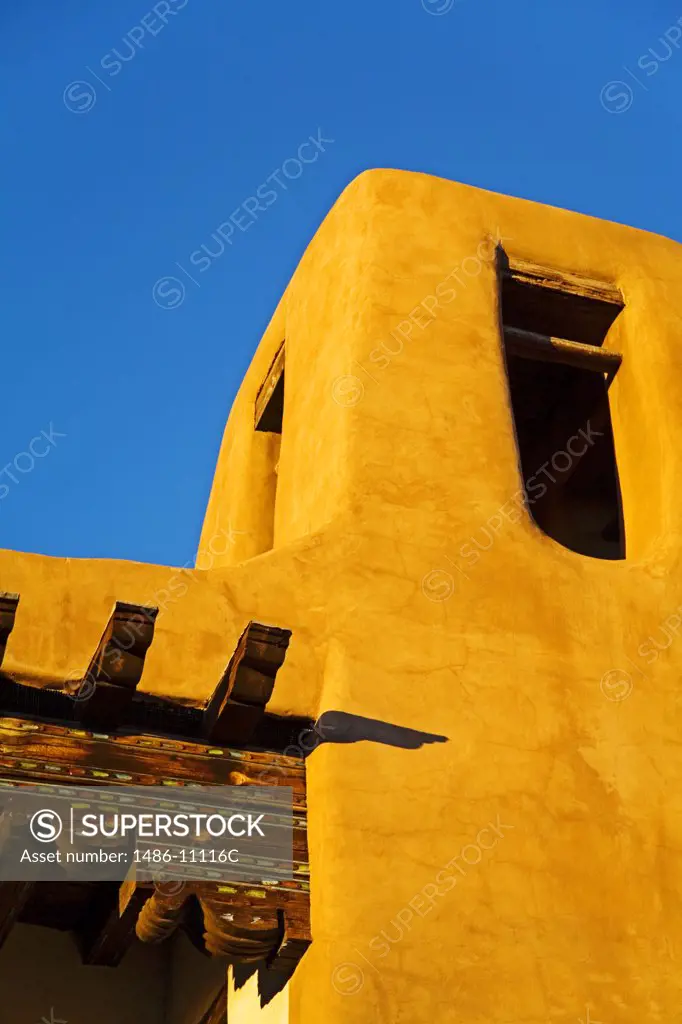 Low angle view of a museum, Museum of Fine Arts, Santa Fe, New Mexico, USA