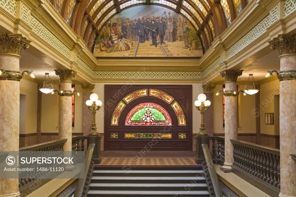 Interior of a building, Montana State Capitol, Helena, Montana, USA