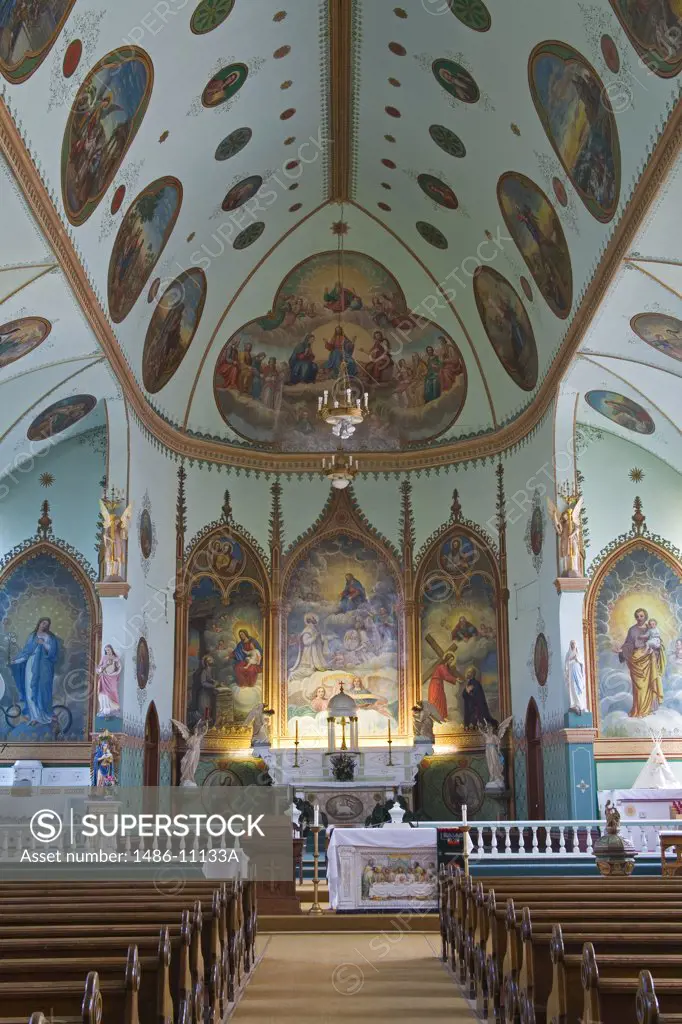 Interior of a church, St. Ignatius Mission, St. Ignatius, Missoula Region, Montana, USA