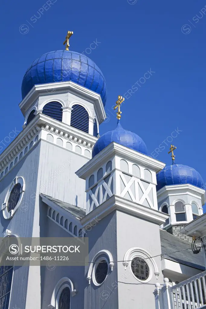 Low angle view of a church, St. Nicholas Orthodox Church, Salem, Massachusetts, USA